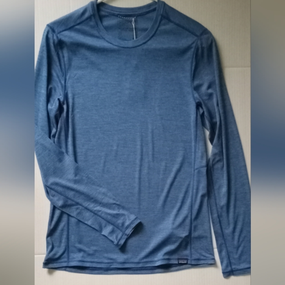 🩷💚🆕️⚜️Patagonia⚜️🩷💚Capilene Cool Mens Long Sleeve Shirt Blue Lightweight Sm
